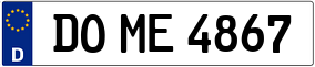 Trailer License Plate